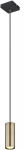 Pakabinamas &scaron;viestuvas GLOBO Robby, 1 x GU10, 35W, žalvario/ matinės juodos sp., 9x9x120cm