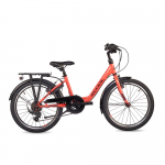 Children's bicycle S'COOL chiX, 20" Coral/Dark Raudona