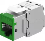 Mar&scaron;rutizatorius Goobay Keystone-modul RJ45 CAT 6A, STP, Slim, Žalias - Wersja kolorystyczna Žalias