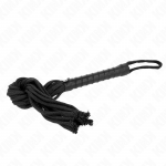 Kink Impact Touch KINK Juodas Rope Whip 56 cm - Durable Braided Model for Precision Play