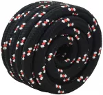 Laivo virvė 4 mm 5 m Juoda ir raudona