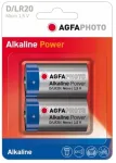 AgfaNuotrauka 110-802619, vienkartinė baterija, D, &scaron;arminė, 1,5 V, 2 vnt., mėlyna, pilka