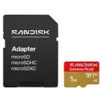 SanDisk Micro SDHC karta 1TB Extreme PLUS (R250/W170MB/s, UHS-I V30, Rescue Pro Deluxe) + adapt&eacute;r