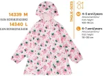 Perletti Flowers raincoat with expandable back M