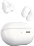 SOUNDPEATS atviros belaidės ausinės su spaustuku Bluetooth 5.4 LDAC PearlClip Pro baltos