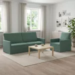 Sofa Sofos komplektas 2 vnt. Jūrinė žalia Aksomas