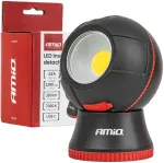 Lampa inspekcyjna kulista odpinana led 4w cob 2200 mah amio-04939