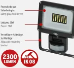 Led prožektorius Brennenstuhl Jaro 3060 P su judesio ir prieblandos jutikliu