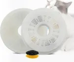 Cyclingcolors kačių girdyklos fontano filtro putų filtras, juodas, kačių fontano naminių gyvūnų fontano vandens fontano putų filtras, apvalus, 136 mm, 6 vnt.
