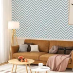 Varypaper tapetai dryžuoti mėlyni balti modernūs lipnūs tapetai lipni siena 44,5 cm x 200 cm lipni plėvelė ra&scaron;tuota lipni plėvelė baldams geometriniai tapetai svetainės miegamasis