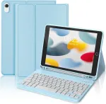 Jademall Klaviatūra Ipad 10 Generation - Belaidė klaviatūra Ipad 10.9 colių 2022, Apsauginis dėklas su pie&scaron;tuko laikikliu, Qwertz vokiečių
