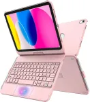 Tqq dėklas, skirtas Ipad 10 kartos su Klaviatūra/(a16) 11 kartos (11/10,9 colio, 2025/2022) su dideliu tiksliuoju jutikliniu kilimėliu, ne&scaron;iojamojo kompiuterio klaviatūra su 10 spalvų ap&scaron;vietimu, itali&scaron;ka