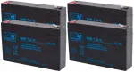 Apcrbc34 rbc 34 #34 akumuliatorių rinkinys baterijų paketas ups apc 4x mw 7.2-6