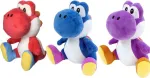 Yoshi pliu&scaron;inė figūrėlė, 3 dalių rinkinys, raudona, mėlyna, violetinė, 30 cm, mink&scaron;tas, dinozauras, mielas žaislas, pliu&scaron;inis, tinkamas nuo pirmųjų gyvenimo mėnesių