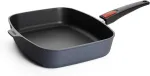 Woll Induction 1629dpi Diamond Lite lieto keptuvė kvadratinė 30 x 26 cm ir 7 cm auk&scaron;čio su nuimama rankena