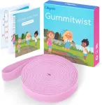Cikyner gumos &scaron;okdynės vaikų rinkinys, elastinga guma 4 m ilgio, 1.5 cm pločio, guminė &scaron;okdynė su instrukcijomis, poliesterio latekso elastinė juosta vaikams, &scaron;okdynės žaidimai viduje ir lauke, mergaitėms ir berniukams