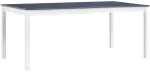 Valgom. stalas, balt. ir pilk. sp., 180x90x73cm, pu&scaron;. med. mas.