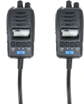 2 ne&scaron;iojamų CB radijo stotelių komplektas TTi TCB-H100, 12V/24V maitinimo &scaron;altinis, Roger Beep, triuk&scaron;mo slopinimas (Squelch)