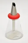 Stiklinė cukrinė Mirpol, 17 cm, raudona