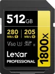 Atminties kortelė - Lexar Professional 1800x 512GB SDXC UHS-II U3 V60