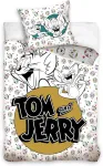 Carbotex Tom and Jerry Disney Tom and Jerry patalynės komplektas, 135 x 200 cm + 80 x 80 cm, medvilnė, viengulis (tj214004)
