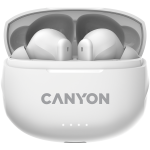 Belaidės ausinės Canyon TWS-8 ENC, Baltos spalvos