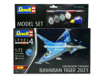 Revell - Eurofighter Typhoon"Bavarian Tiger 2021" dovanų komplektas, 1/72, 63818