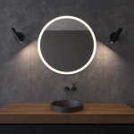 Mirrorsled Skaidrus veidrodis su LED priekiniu ap&scaron;vietimu D800 (35mm) + mygtuku