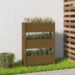 Lovelis, medaus rudas, 77x25x104,5cm, pu&scaron;ies medienos masyvas