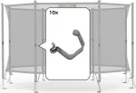 Berg Safety Net Comfort - Spring brackets (10x)