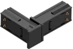 Magnetinio bėgelio ZAMBELIS MINI kampinis elektrinis sujungimas, juodas, 22258