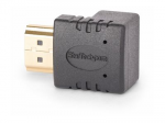 StarTech.com HDMI 2.0 adapteris žemyn kampu, 90 laipsnių HDMI prievado i&scaron;saugojimas, M/F - didelės spartos - HDMI adapteris - HDMI ki&scaron;tukas į HDMI ki&scaron;tuką, pasuktas į vir&scaron;ų - juodas - palaiko 4K 60 Hz, dvikryptis, pasyvus