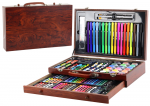 Lean Dailės rinkinys mediniame lagamine &ndash; 123 elementai