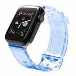 Fusion Accessories I&scaron;maniojo laikrodžio Apple silikoninis dirželis, Žydros spalvos, 42/44/45mm