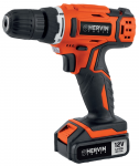 Akumuliatorinis gręžtuvas HERVIN TOOLS, 12 V, 1 baterija, Li-ion 800 mAh, AGLi-12V-SB1