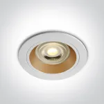 Įleidžiamas &scaron;viestuvas, GU10, baltas/žalvario sp., 10105ALG/W/BS