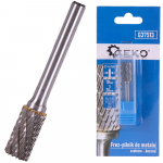 Geko metalo pjovimo dildė su volframo karbido 10x20mm kotu 6mm (priekinė pusė) (200)