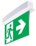 6W avarinis/evakuacinis &scaron;viestuvas SUPREMA D-std M 3H AT IP44 PT, baltas
