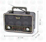 Retro radijo imtuvas KEMEI MD-1908BT