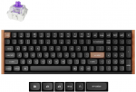 Keychron K4 HE Wireless (K4H-F1) - US i&scaron;dėstymas - Hot-Swappable Gateron Magnetic Nebula - Carbon Juodas (Juoda) Magnetinė Belaidė Žaidimų Klaviatūra