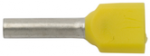 Ergom E08KH-02020101001 Izoliuotas antgalis HI 2X1/10, geltonas E08KH-02020101001 (500 vnt.)
