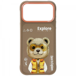 Dėklas Nimmy Cool&Cute 2.0 Bear Case for iPhone 17 Pro - rusvai gelsvas