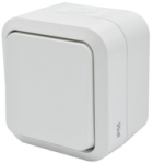 Duwi 60221 Aqua Pro IP55 ant pavir&scaron;iaus montuojamas 2 polių dvigubas jungiklis baltas 60221