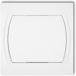 Karlik Elektrotechnik LWP-1L LOGO Vieno poliaus jungiklis ap&scaron;viečiamas baltai LWP-1L