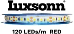 9,6W/m LED juosta LUXSONN, 2835, 120 LED/m, 24V, IP67, raudonos &scaron;viesos sp., 5m ritė