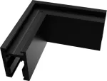 Pavir&scaron;inio magnetinės sistemos ZAMBELIS MAGNETIC 5MM bėgelio horizontalus kampinis sujungimas, matinės juodos sp., 2511