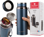 &bdquo;Peterson&ldquo; nerūdijančio plieno termosas kar&scaron;tiems ir &scaron;altiems gėrimams, 750 ml, tamsiai mėlynas