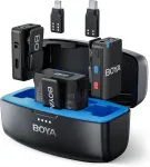 BOYA belaidis prisegamasis mikrofonas BOYAMIC, 8 GB, USB-C, Lightning, 200 m, lavalier tipo