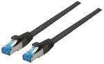 Efb Elektronik EFB RJ45 tinklo kabelis S/FTP, Cat.6A, Cat7 TPE superflex, 1,5 m, juodas
