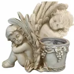 Figurka Figūrėlė Figūrėlė Vazonas Sodo Vazonas Skulptūra Angelas Angelo Apdovanojimo Dekoracija
